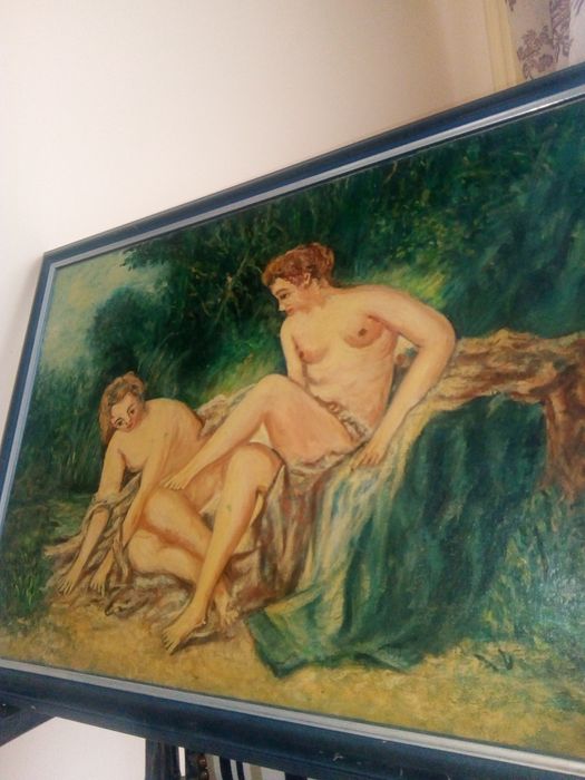 Piękny obraz olej płótno duży