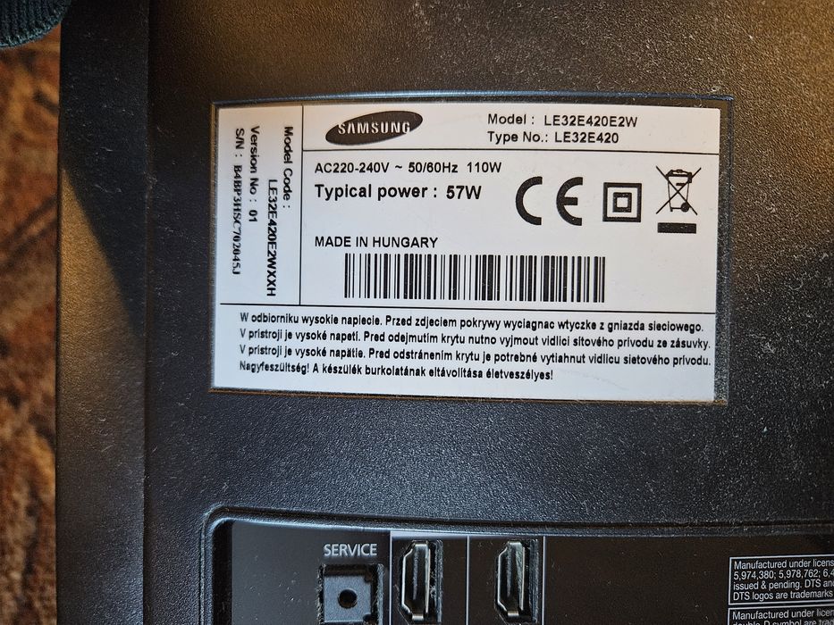 Samsung LE32E420E2W  32" 32 cale