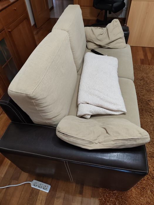 Sofá em pele como novo