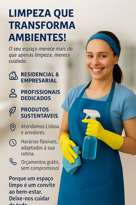 Serviços de limpeza particulares e empresariais