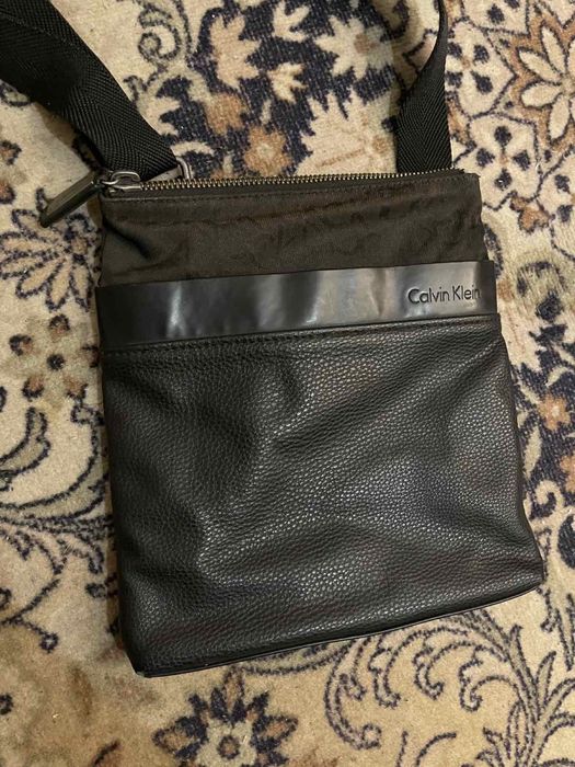 Мужская сумка Calvin Kkein оригинал натуральная кожа