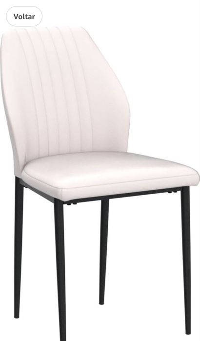 Conjunto cadeiras em pele - Novo