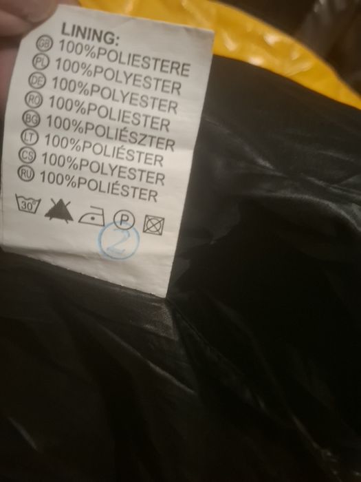 Żółta kurtka damska pikowana S