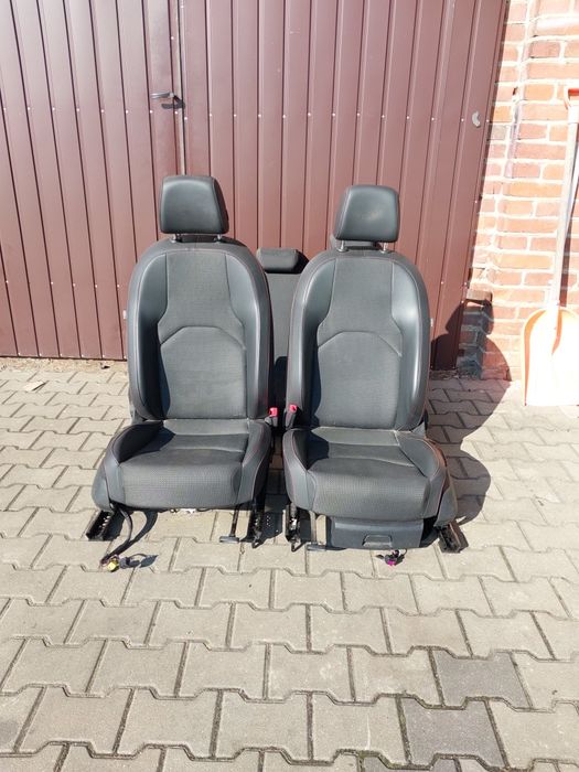Fotele półskóra kubełki Seat Leon 3 III FR Cupra