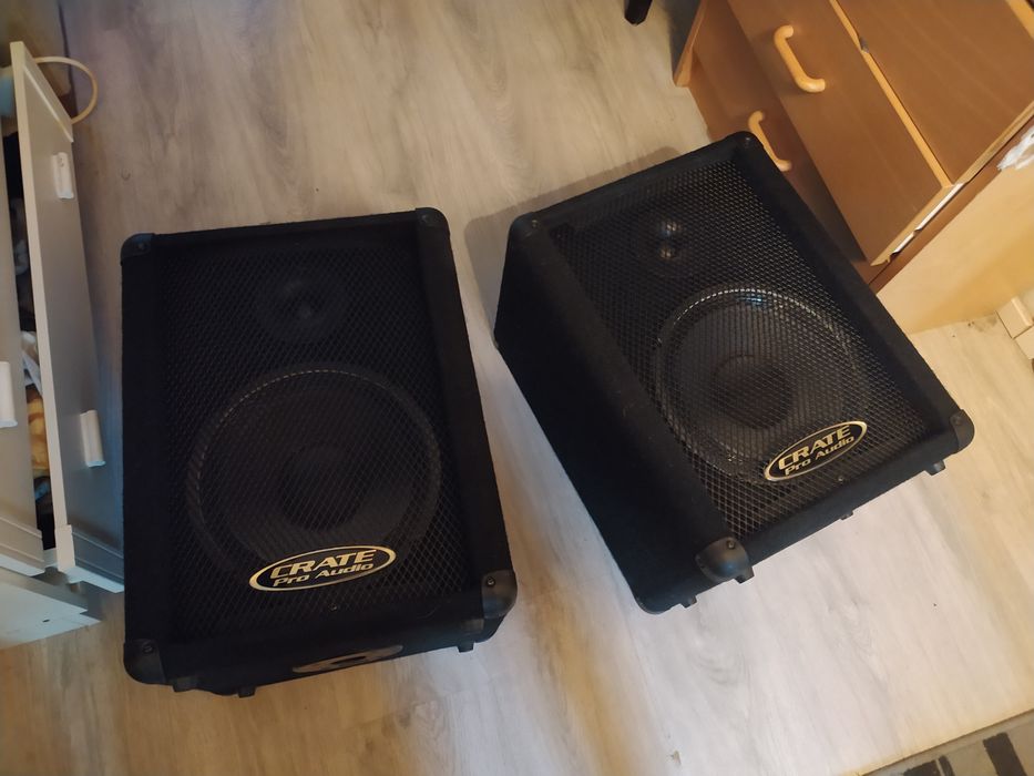 Sistema de Som Crate Pro Audio – Mesa PA6FX + 2 Colunas