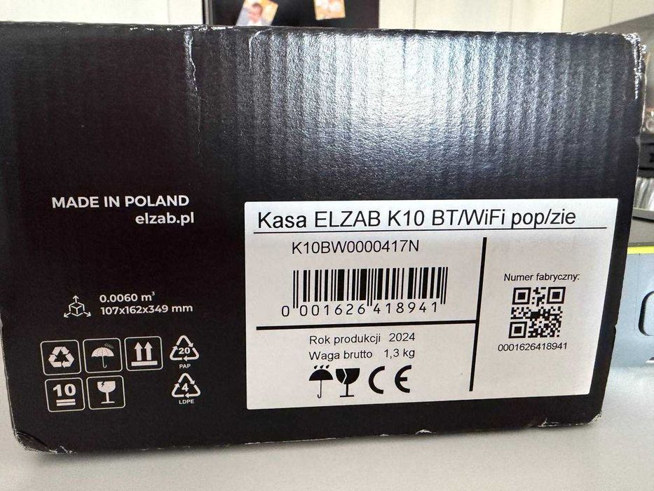 Kasa fiskalna ELZAB K10 BT/WiFi – wyrejestrowana