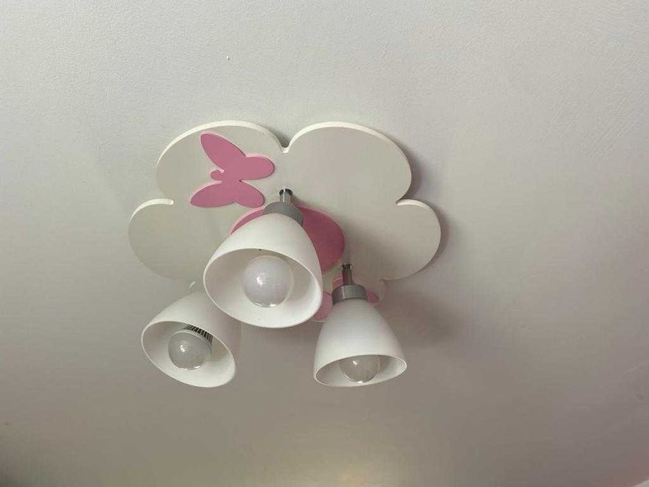 Lampa kwiat, motyle - 1 sztuka