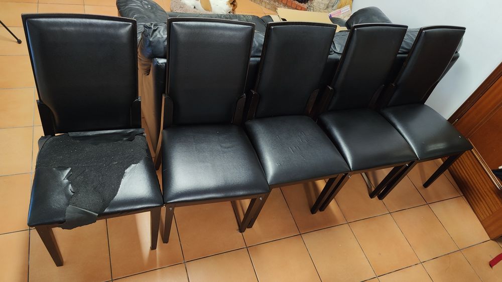 Conjunto de 5 cadeiras