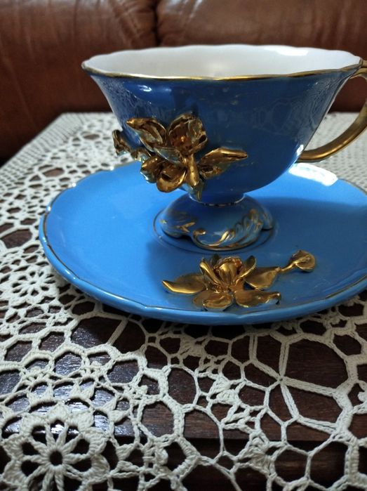 Chávena  e pires para decoração