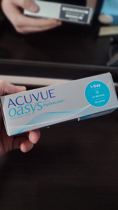 Одноденні лінзи Acuvue Oasys 1-Day with Hydraluxe