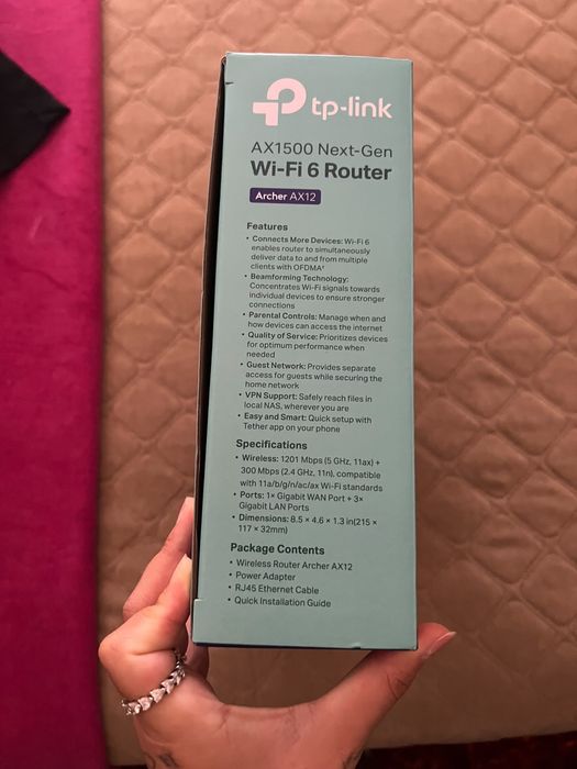 Router TP-Link Archer AX12 Wi-Fi 6 – NOVO / Nunca utilizado
