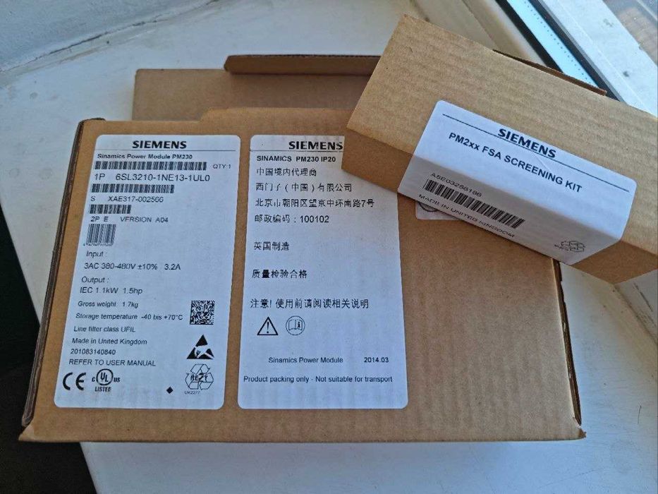 Силовой модуль SINAMICS G120P, P=1,1 кВт, SIEMENS 6SL3210-1NE13-1UL0