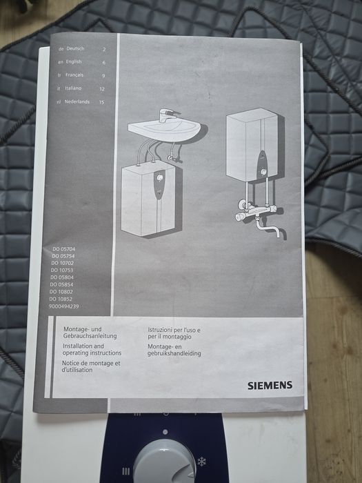 Podgrzewacz wody Siemens 220V