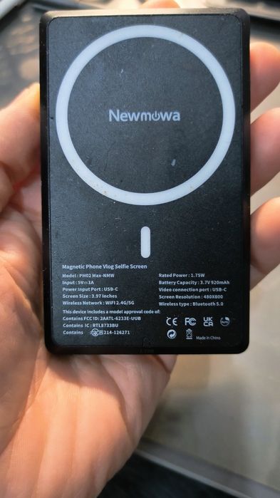 Newmowa PH02 Max NMW — магнітний екран для селфі та влогів