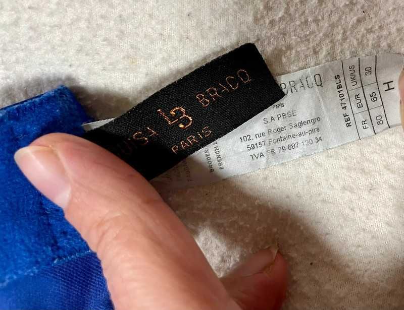 Louisa Bracq Paris Blue Satin Saphir 32GG 70GG 70H 65H Empreinte Aubad