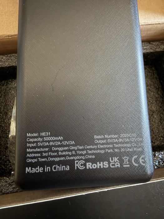 Power Bank HINNE HE31 50.000mAh – Nova