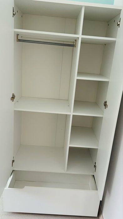 Meble dziecięce szafa VOX MILK biała 90x180