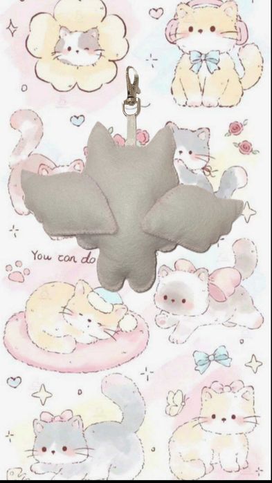 Брелок Котик Ангелочек Y2K