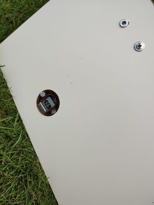 Półki białe wysoki połysk 152 cm 2 szt.