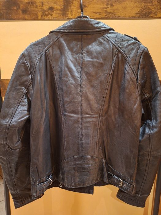 Kurtka skórzana Stradivarius L prawdziwa skóra