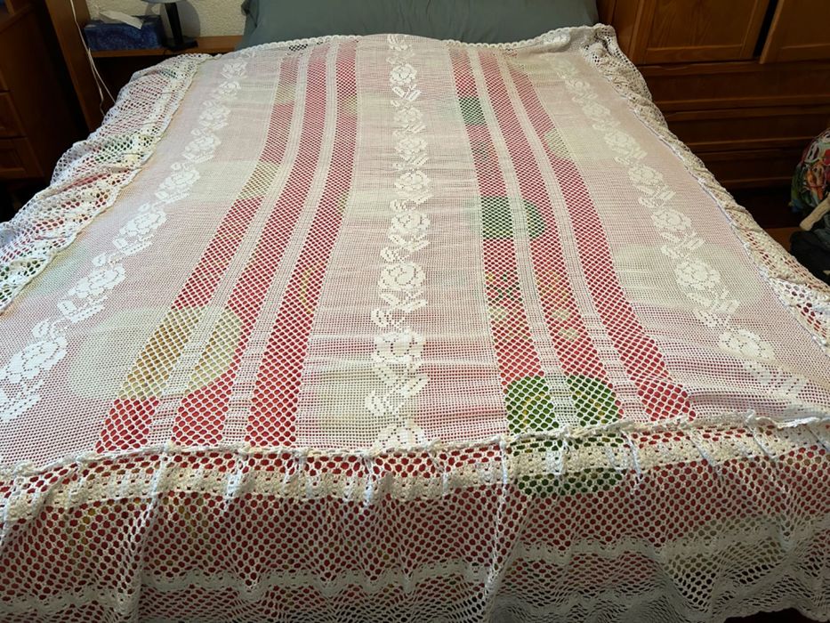 Colcha de renda antiga