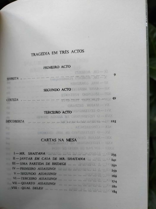 Obras Completas de Agatha Christie, Tragédia em 3 Actos;Cartas na Mesa