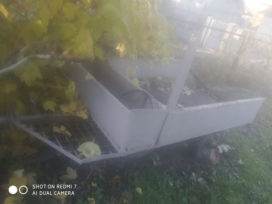 Мотоблок з прицепом.