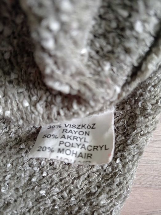 Damski sweter, wciągany, zielony