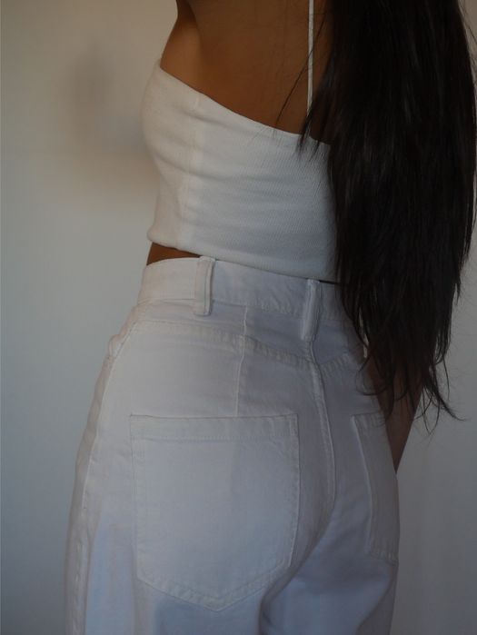 wide leg jeans, 34, bershka