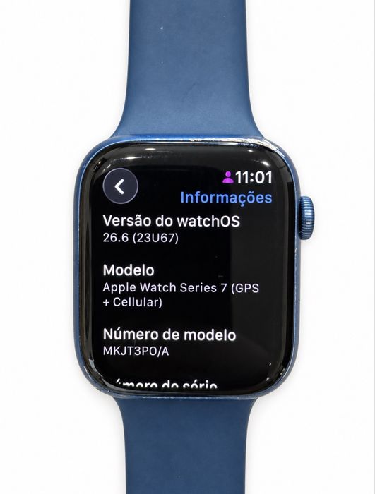 Apple Watch Series 7 GPS + Cellular, caixa de 45 mm