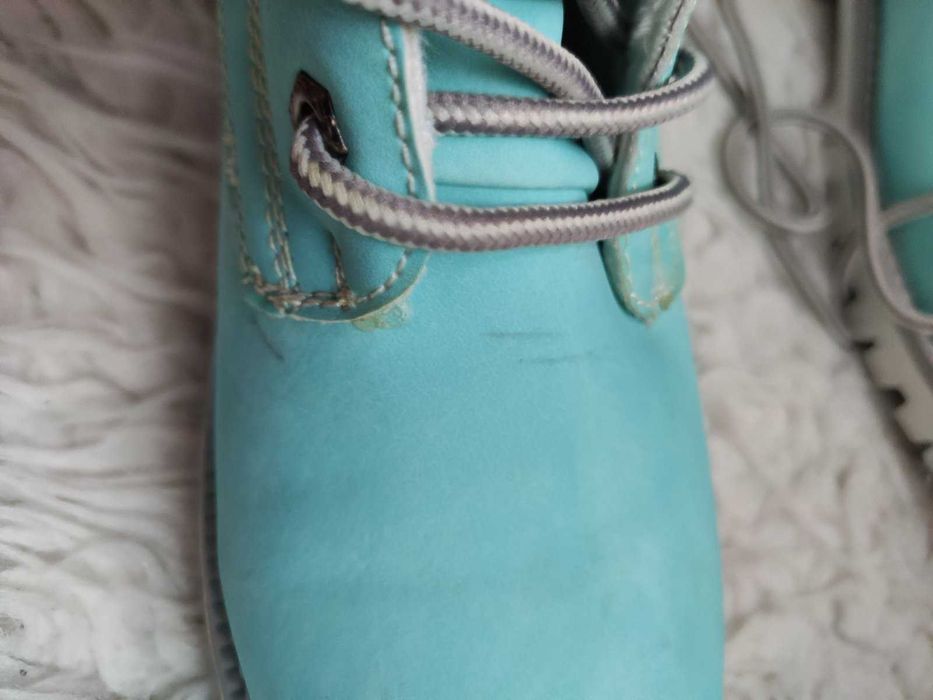Turkusowe buty damskie zimowe / trapery,  41, Vices New Collection
