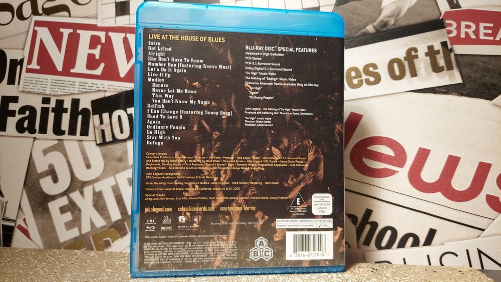 John Legend - Live At The House Of Blues Koncert Blu-ray