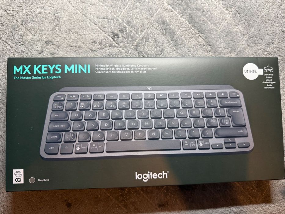 Logitech MX Keys Mini Wireless Illuminated UA Graphite