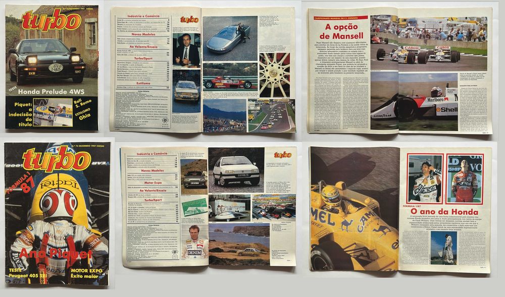 Coleção de revistas Turbo de 1987 (completa)