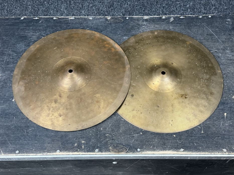 ++ AMATI Kraslice Hi-Hat 14” VINTAGE - talerze perkusja ++