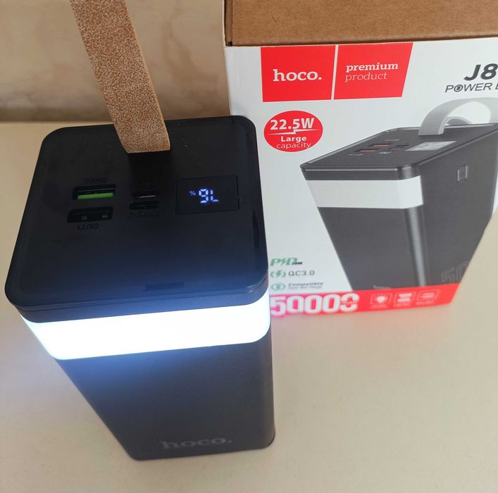 Качественный павербанк 50000 mAh HOCO Powermaster j89a для роутера, телефона, смартчасов, планшета