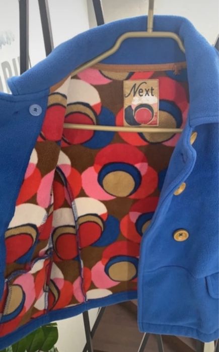 122 next kurtka płaszczyk marynarka niebieski uroczystość ślub