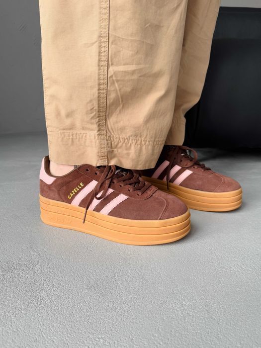 Жіночі Кросівки Adidas Gazelle Bold Brown 36-41 (Оплата при отриманні)
