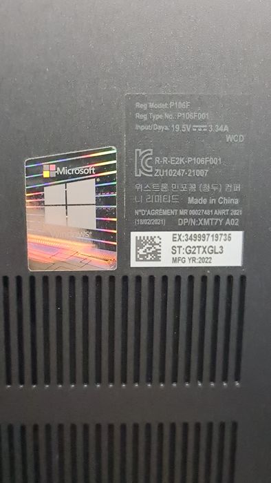 Laptop DELL Vostro P106F. Stan idealny