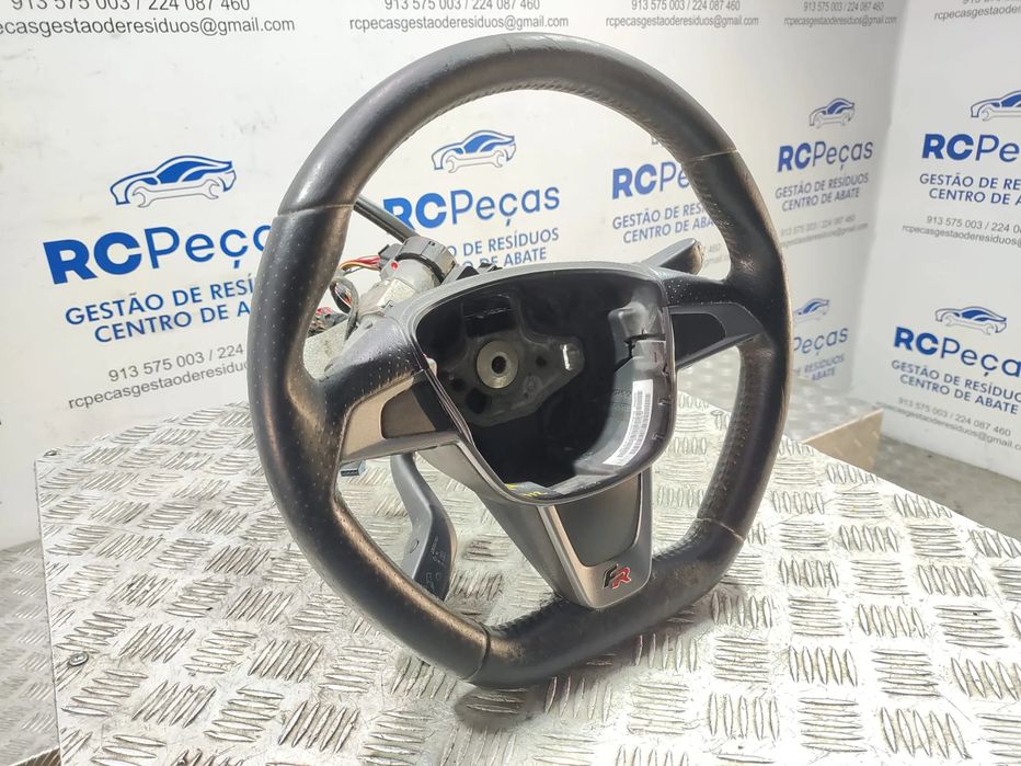 Volante Guiador Flat Bottom Original Pele Perfurada Seat Ibiza IV 6J