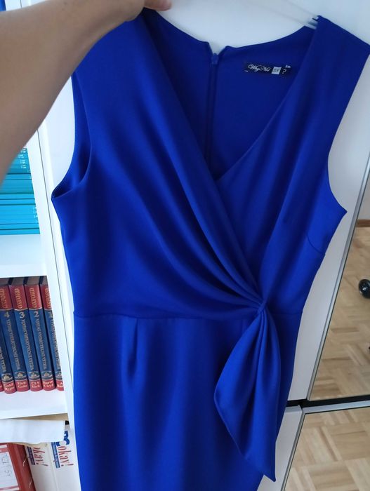 Krótka Kobaltowa sukienka damska why not 38