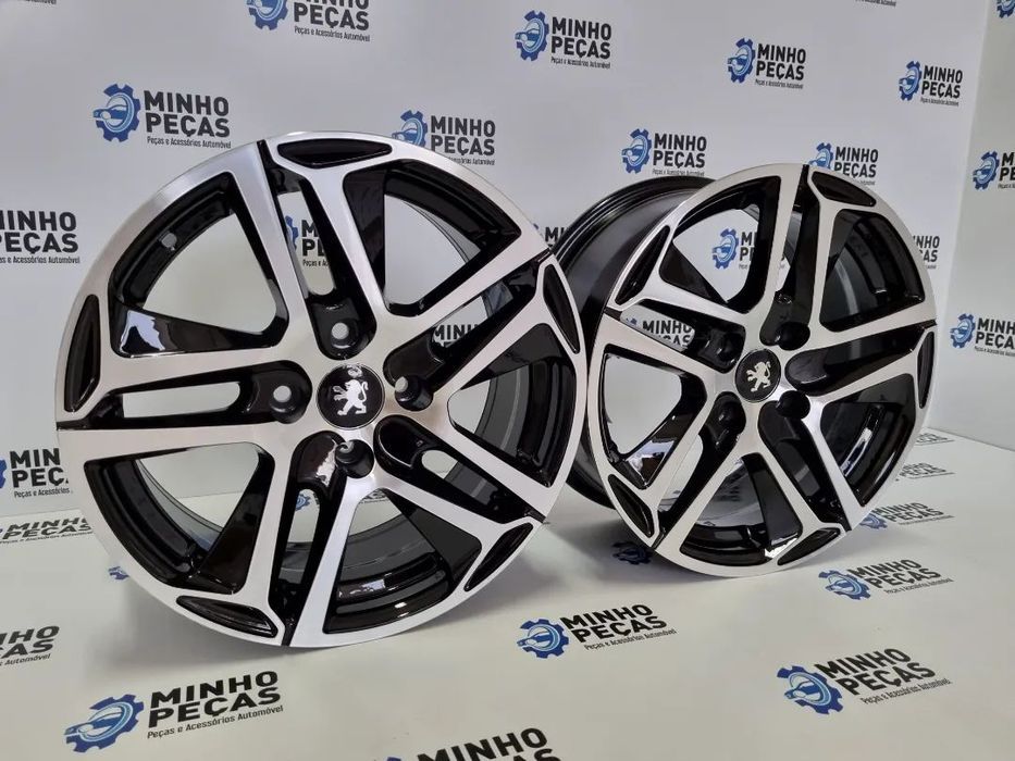 Jantes Peugeot 308 em 16 (4x108) Preto Polido