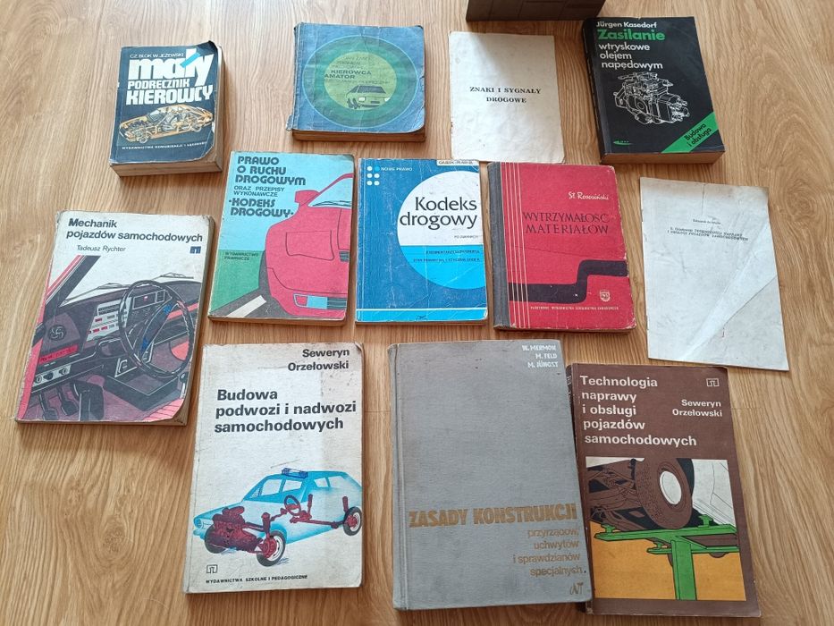 Książki/motoryzacja/FIAT/mechanik/PRL/zestaw/materiały/naprawy/porady