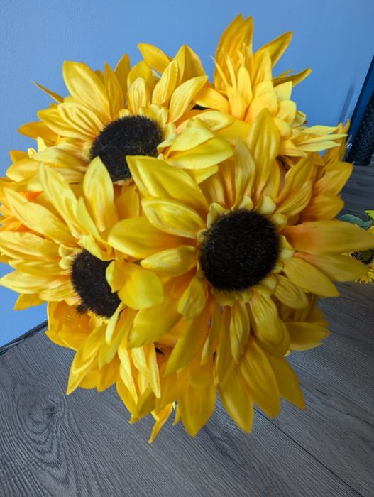 Kula kwiatowa ze słoneczników