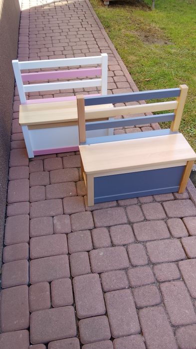 Ławeczki dziecięce z funkcją schowka