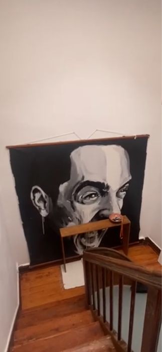 Obra por frederico draw, homem gritar