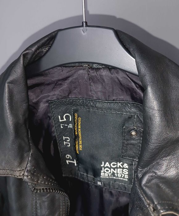 Skórzana kurtka Jack & Jones XXL