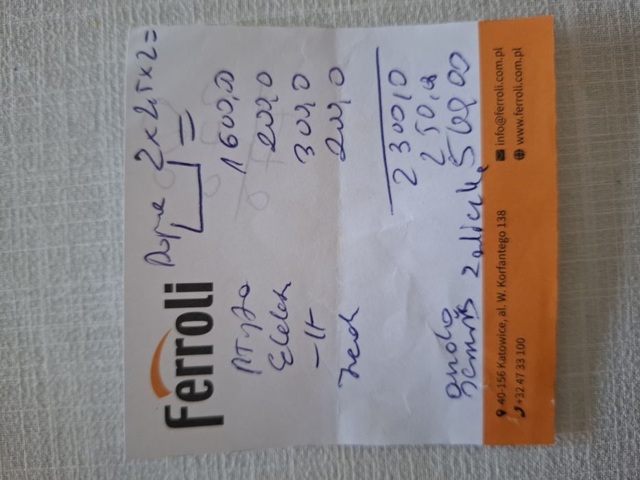 Nowa, płyta główna (sterownik) do pieca Ferrrorii