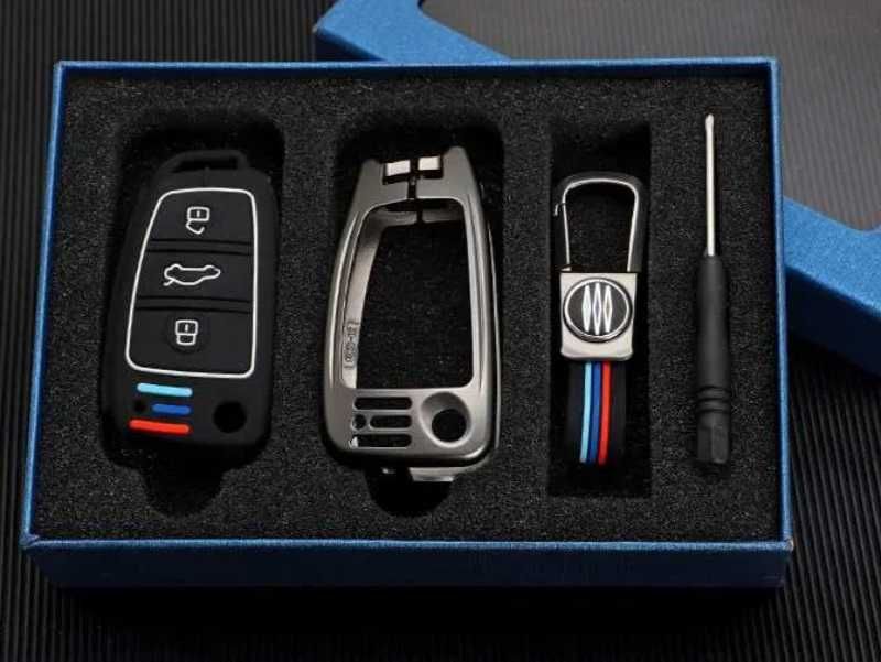 Capa Carcaça Chave Audi a2 a3 a4 a6 a6l a8 q7 TT 3 botões novo