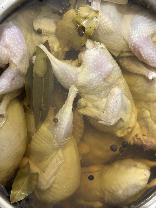 Копчена перепілка, та копчені яйця